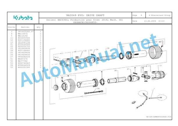 Kubota RA2069 EVO Parts Manual PDF 2 Kubota RA2069 EVO Parts Manual PDF-2