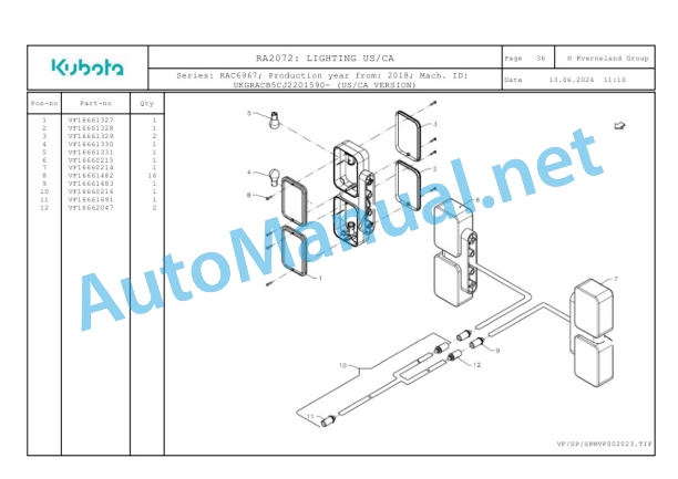 Kubota RA2072 Parts Manual PDF 5 Kubota RA2072 Parts Manual PDF-5