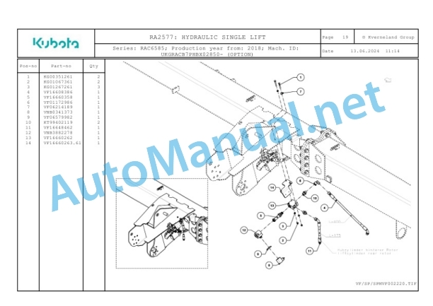 Kubota RA2577 Parts Manual PDF 3 Kubota RA2577 Parts Manual PDF-3