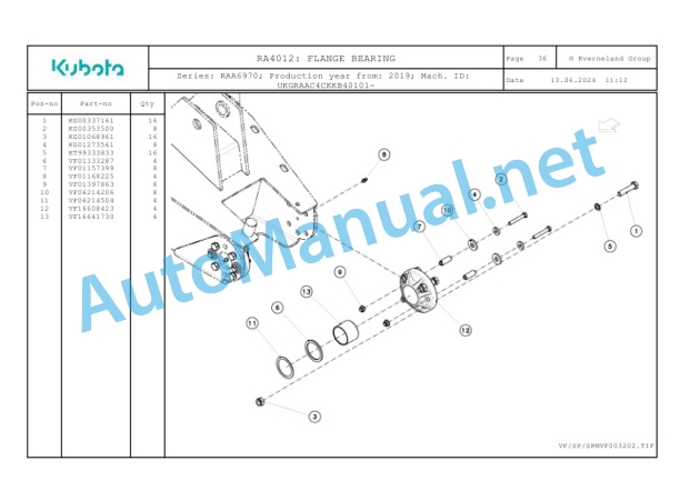 Kubota RA4012 Parts Manual PDF 4 Kubota RA4012 Parts Manual PDF-4