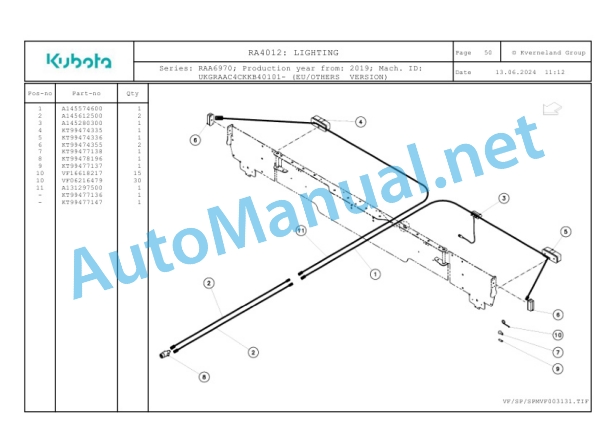 Kubota RA4012 Parts Manual PDF 5 Kubota RA4012 Parts Manual PDF-5