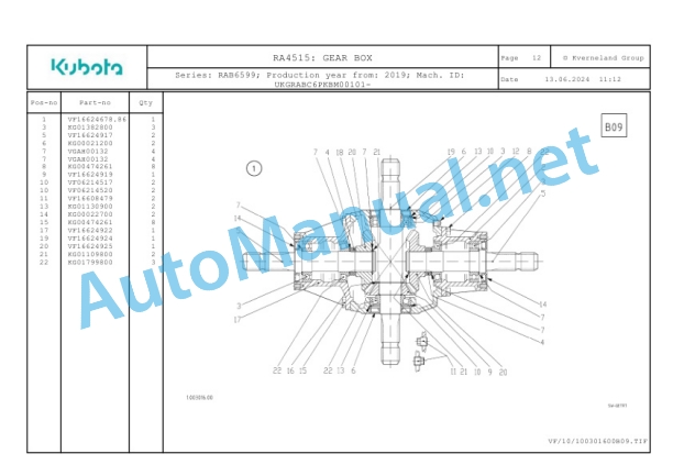 Kubota RA4515 Parts Manual PDF 2 Kubota RA4515 Parts Manual PDF-2