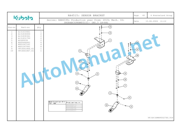 Kubota RA4515 Parts Manual PDF 5 Kubota RA4515 Parts Manual PDF-5