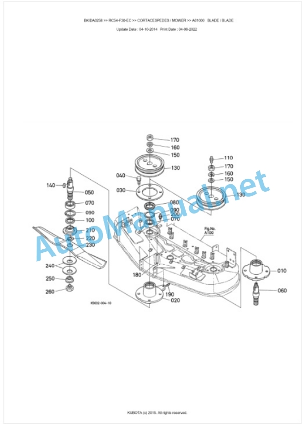 Kubota RC54-F30-EC Parts Manual PDF BKIDA0258 3 Kubota RC54-F30-EC Parts Manual PDF BKIDA0258-3