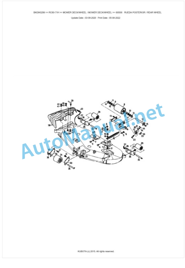 Kubota RC60-71H Parts Manual PDF BKIDK0299 4 Kubota RC60-71H Parts Manual PDF BKIDK0299-4