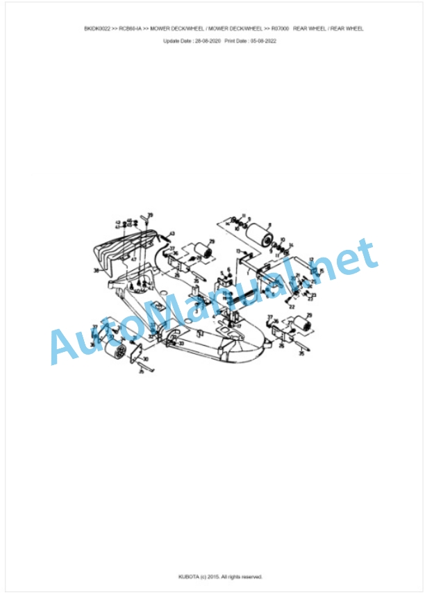 Kubota RCB60-IA Parts Manual PDF BKIDK0022 5 Kubota RCB60-IA Parts Manual PDF BKIDK0022-5