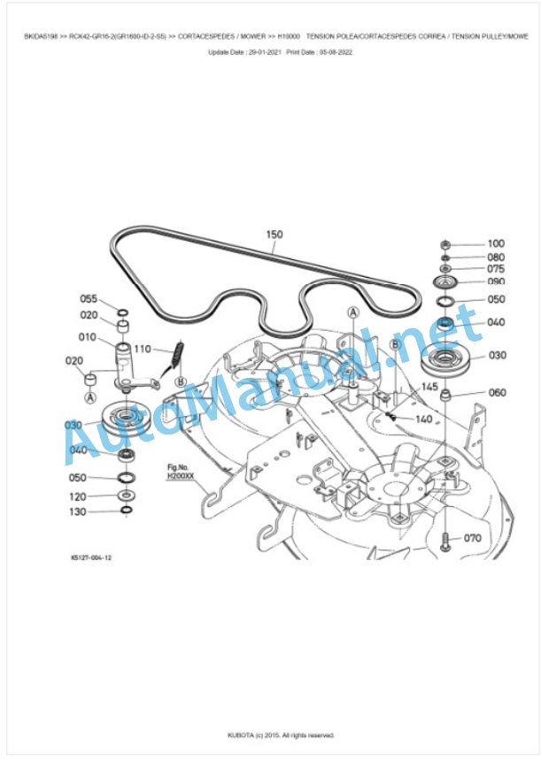 Kubota RCK42-GR16-2(GR1600-ID-2-S5) Parts Manual PDF BKIDA5198 3 Kubota RCK42-GR16-2(GR1600-ID-2-S5) Parts Manual PDF BKIDA5198-3