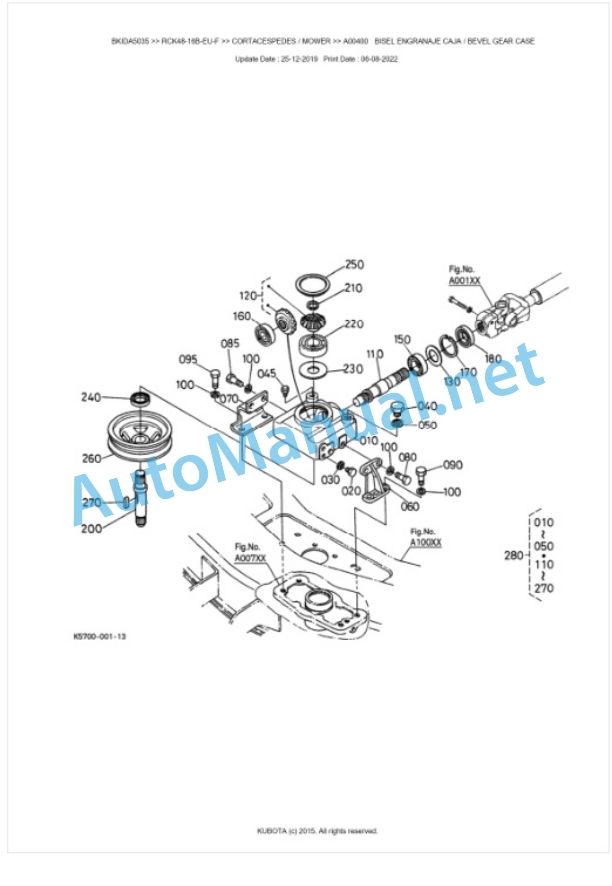 Kubota RCK48-16B-EU-F Parts Manual PDF BKIDA5035 2 Kubota RCK48-16B-EU-F Parts Manual PDF BKIDA5035-2