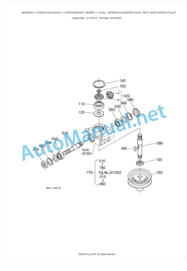 Kubota RCK48-21GEC(G2160) Parts Manual PDF BKIDK0679 2 Kubota RCK48-21GEC(G2160) Parts Manual PDF BKIDK0679-2