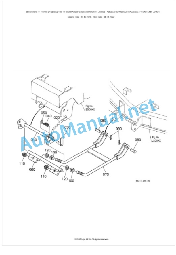 Kubota RCK48-21GEC(G2160) Parts Manual PDF BKIDK0679 5 Kubota RCK48-21GEC(G2160) Parts Manual PDF BKIDK0679-5