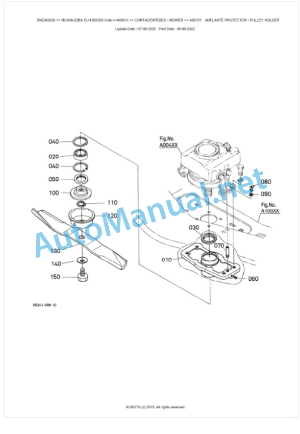 Kubota RCK48-23BX-EU-F Parts Manual PDF BKIDA5026 3 Kubota RCK48-23BX-EU-F Parts Manual PDF BKIDA5026-3