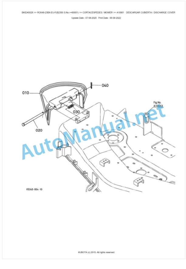 Kubota RCK48-23BX-EU-F Parts Manual PDF BKIDA5026 5 Kubota RCK48-23BX-EU-F Parts Manual PDF BKIDA5026-5