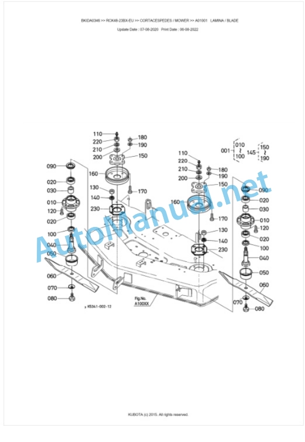 Kubota RCK48-23BX-EU Parts Manual PDF BKIDA0346 3 Kubota RCK48-23BX-EU Parts Manual PDF BKIDA0346-3