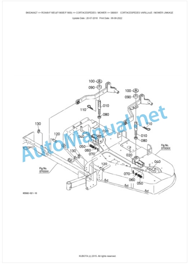 Kubota RCK48-F19EU(F1900E, F1900) Parts Manual PDF BKIDA0427 5 Kubota RCK48-F19EU(F1900E, F1900) Parts Manual PDF BKIDA0427-5
