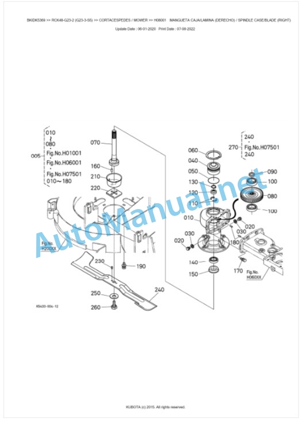 Kubota RCK48-G23-2 (G23-3-S5) Parts Manual PDF BKIDK5369 3 Kubota RCK48-G23-2 (G23-3-S5) Parts Manual PDF BKIDK5369-3