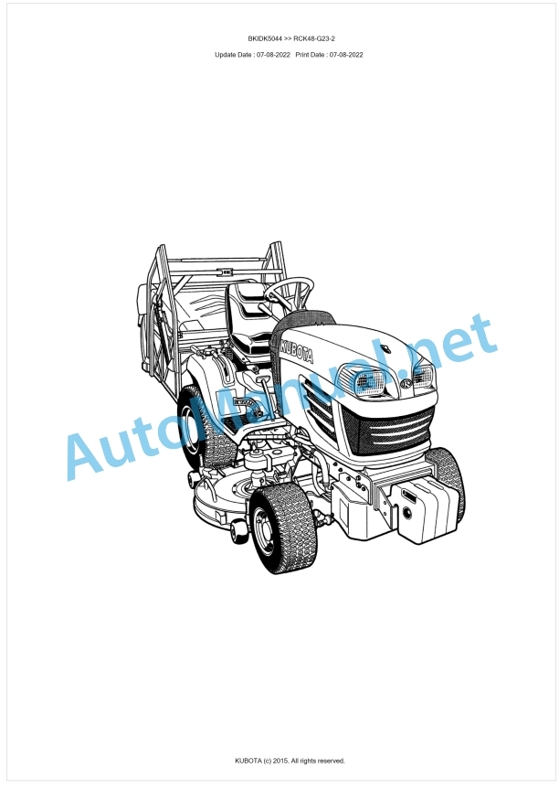 Kubota RCK48-G23-2 Parts Manual PDF BKIDK5044 1 Kubota RCK48-G23-2 Parts Manual PDF BKIDK5044