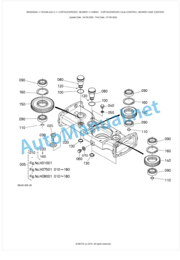 Kubota RCK48-G23-2 Parts Manual PDF BKIDK5044 2 Kubota RCK48-G23-2 Parts Manual PDF BKIDK5044-2