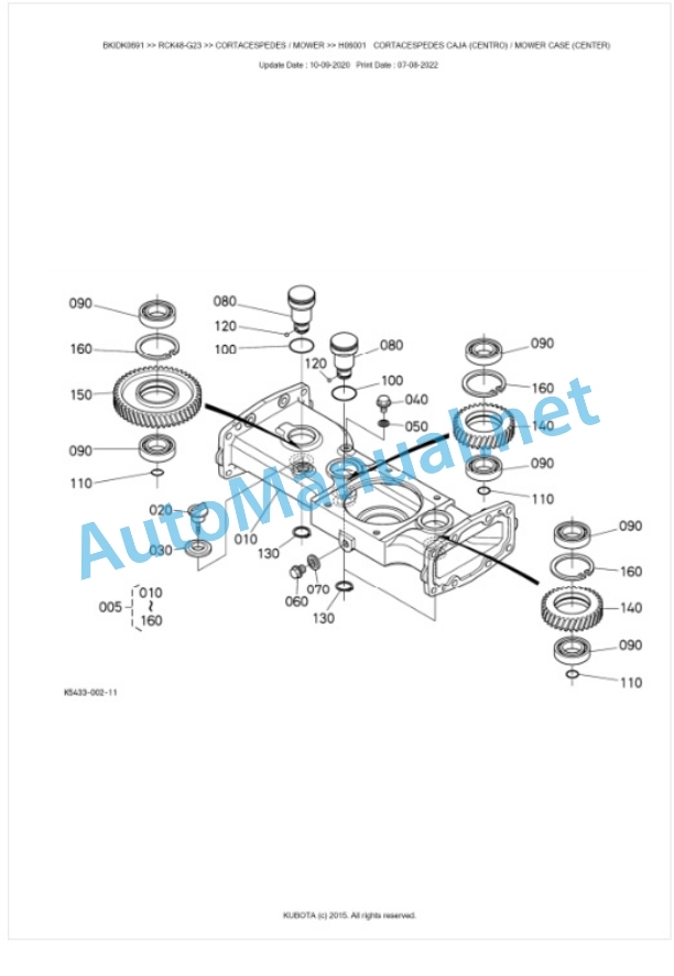 Kubota RCK48-G23 Parts Manual PDF BKIDK0691 2 Kubota RCK48-G23 Parts Manual PDF BKIDK0691-2