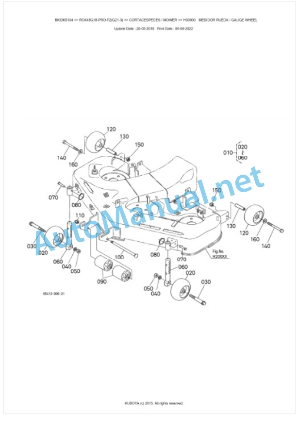 Kubota RCK48G18-PRO-F2(G21-3) Parts Manual PDF BKIDK5104 5 Kubota RCK48G18-PRO-F2(G21-3) Parts Manual PDF BKIDK5104-5