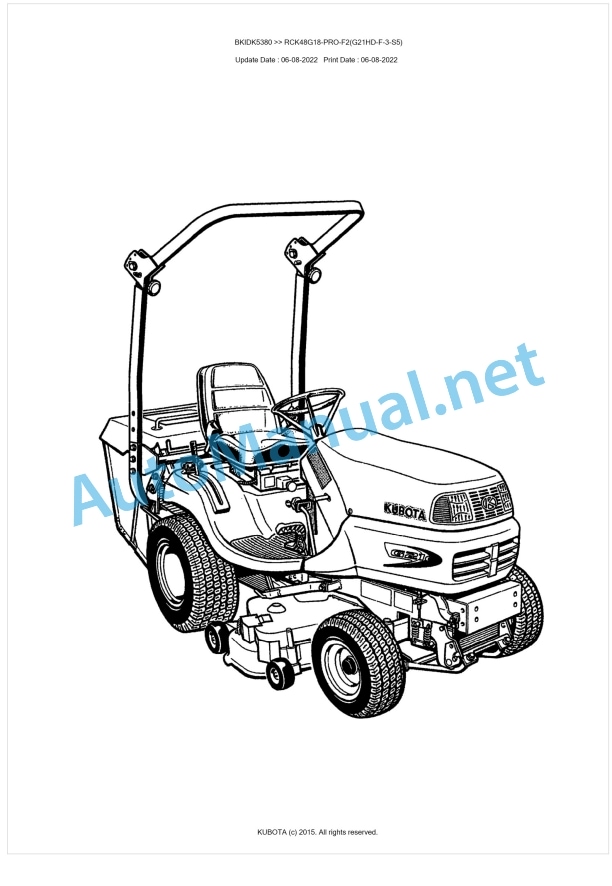 Kubota RCK48G18-PRO-F2(G21HD-F-3-S5) Parts Manual PDF BKIDK5380 1 Kubota RCK48G18-PRO-F2(G21HD-F-3-S5) Parts Manual PDF BKIDK5380