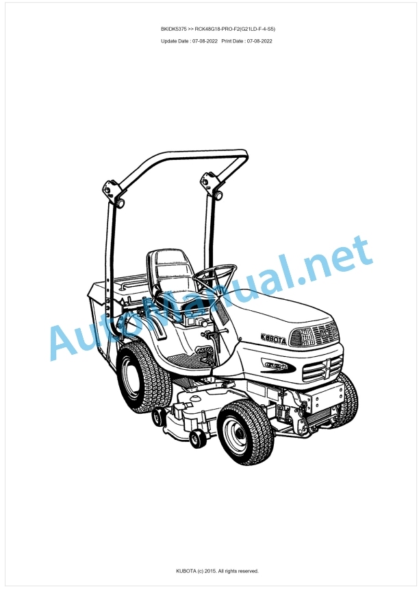 Kubota RCK48G18-PRO-F2(G21LD-F-4-S5) Parts Manual PDF BKIDK5375 1 Kubota RCK48G18-PRO-F2(G21LD-F-4-S5) Parts Manual PDF BKIDK5375