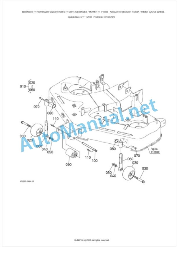 Kubota RCK48GZD(F)(GZD21-HD(F)) Parts Manual PDF BKIDK5017 5 Kubota RCK48GZD(F)(GZD21-HD(F)) Parts Manual PDF BKIDK5017-5