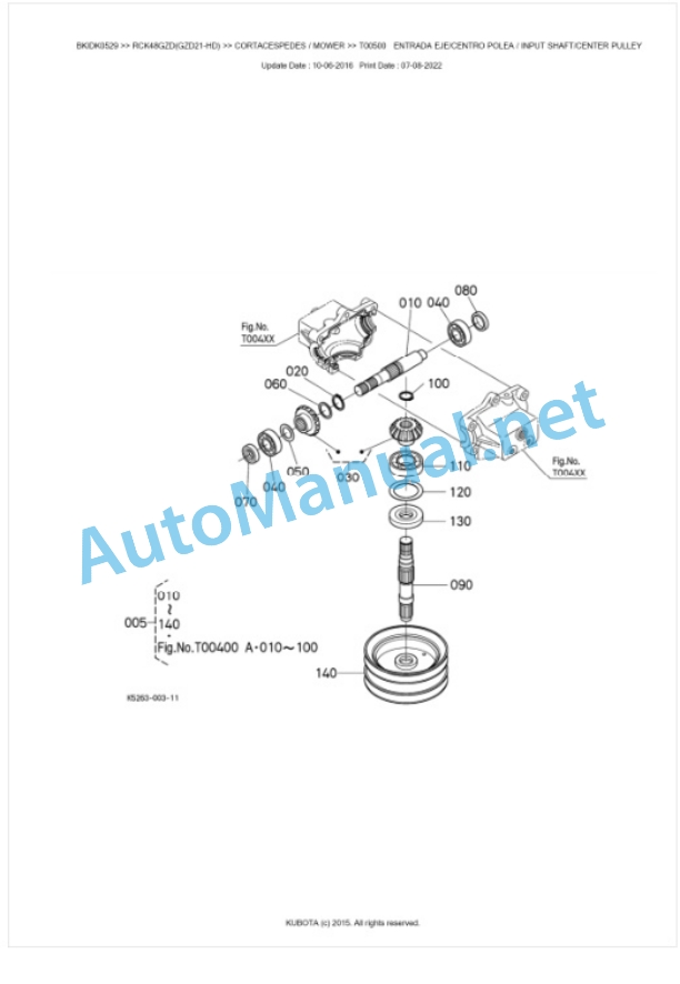 Kubota RCK48GZD(GZD21-HD) Parts Manual PDF BKIDK0529 2 Kubota RCK48GZD(GZD21-HD) Parts Manual PDF BKIDK0529-2