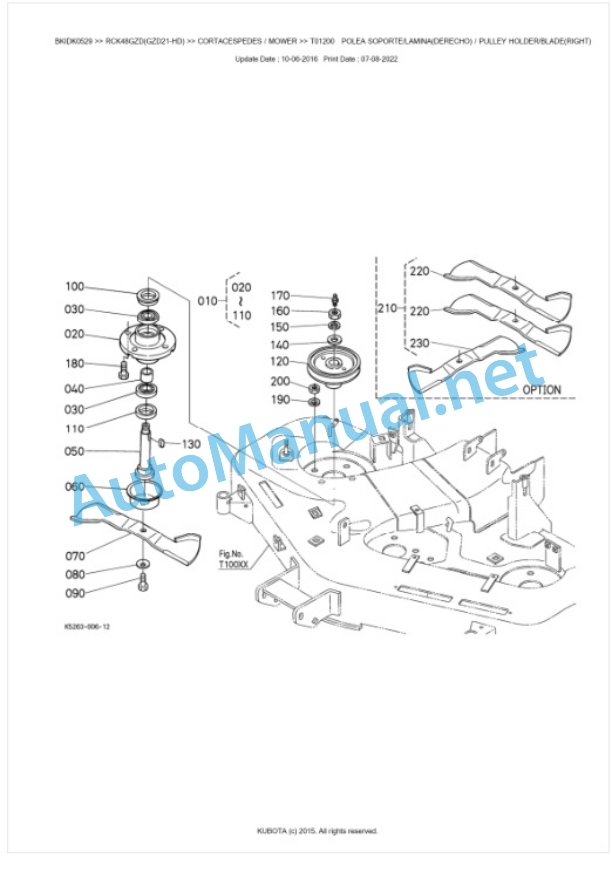 Kubota RCK48GZD(GZD21-HD) Parts Manual PDF BKIDK0529 3 Kubota RCK48GZD(GZD21-HD) Parts Manual PDF BKIDK0529-3