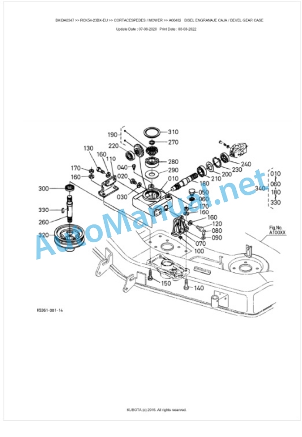Kubota RCK54-23BX-EU Parts Manual PDF BKIDA0347 2 Kubota RCK54-23BX-EU Parts Manual PDF BKIDA0347-2