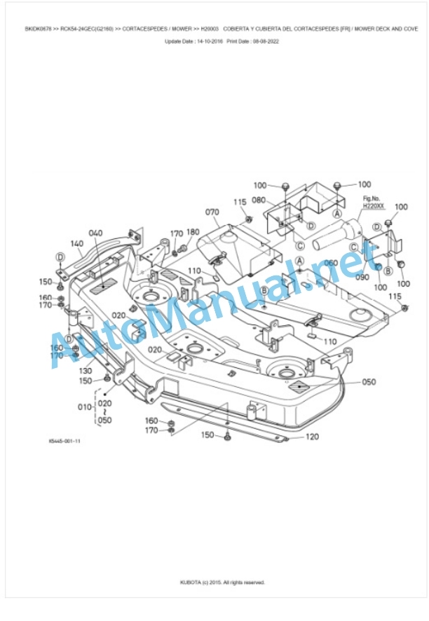 Kubota RCK54-24GEC, RCK54-24GUK Parts Manual PDF BKIDK0678 4 Kubota RCK54-24GEC, RCK54-24GUK Parts Manual PDF BKIDK0678-4