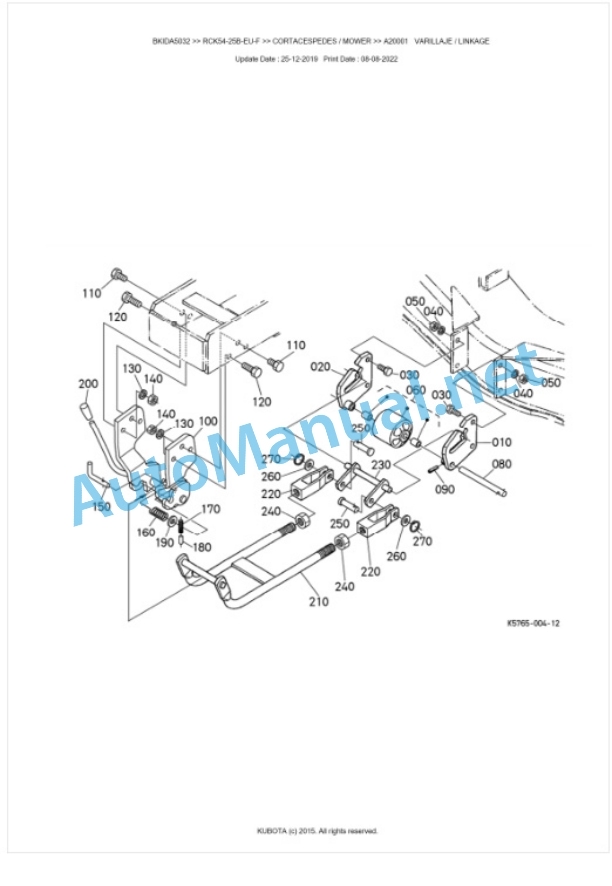 Kubota RCK54-25B-EU-F Parts Manual PDF BKIDA5032 5 Kubota RCK54-25B-EU-F Parts Manual PDF BKIDA5032-5