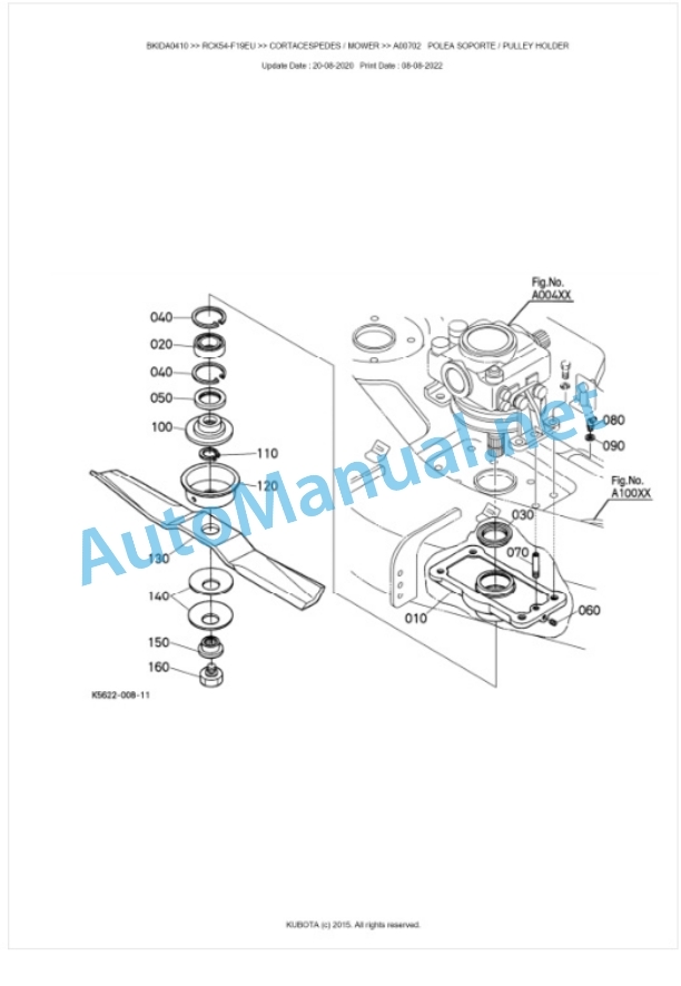 Kubota RCK54-F19EU Parts Manual PDF BKIDA0410 2 Kubota RCK54-F19EU Parts Manual PDF BKIDA0410-2