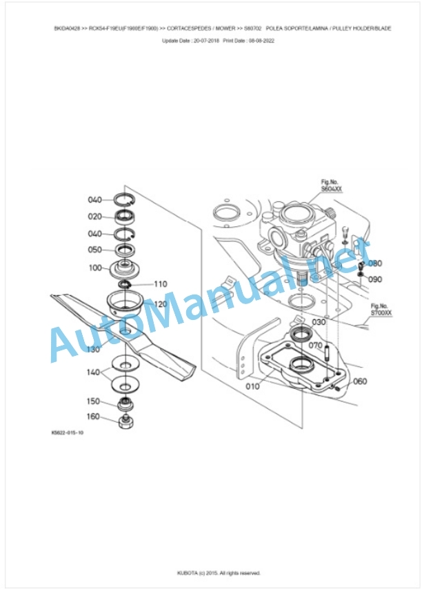 Kubota RCK54-F19EU(F1900E, F1900) Parts Manual PDF BKIDA0428 2 Kubota RCK54-F19EU(F1900E, F1900) Parts Manual PDF BKIDA0428-2