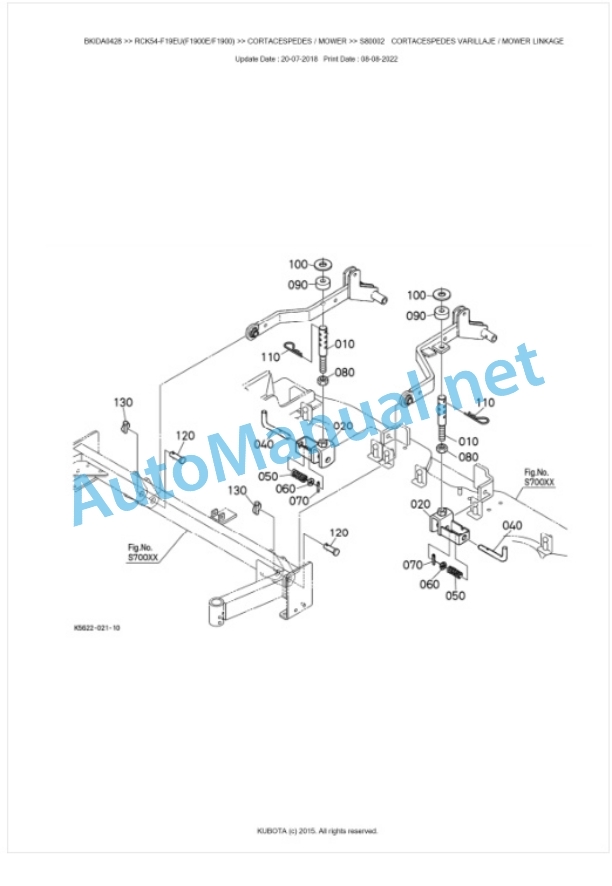 Kubota RCK54-F19EU(F1900E, F1900) Parts Manual PDF BKIDA0428 5 Kubota RCK54-F19EU(F1900E, F1900) Parts Manual PDF BKIDA0428-5