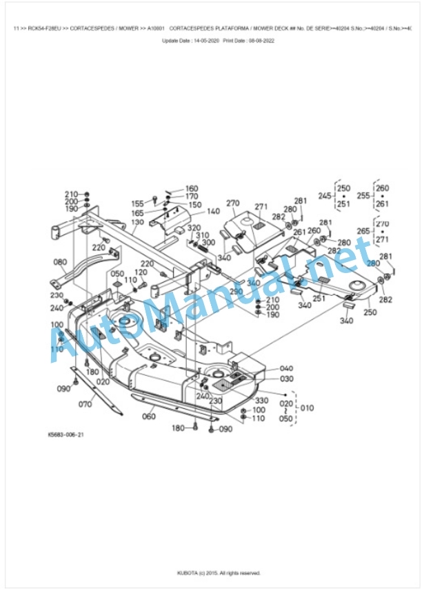 Kubota RCK54-F28EU Parts Manual PDF BKIDA0411 4 Kubota RCK54-F28EU Parts Manual PDF BKIDA0411-4