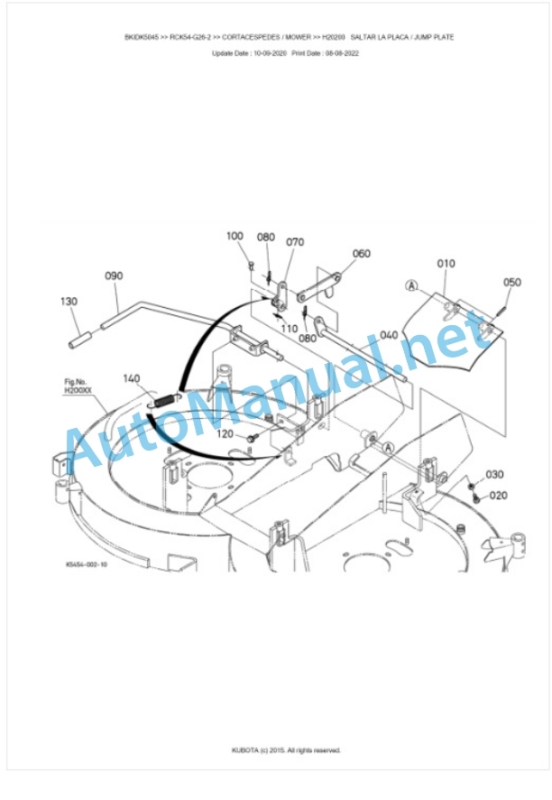Kubota RCK54-G26-2 Parts Manual PDF BKIDK5045 4 Kubota RCK54-G26-2 Parts Manual PDF BKIDK5045-4
