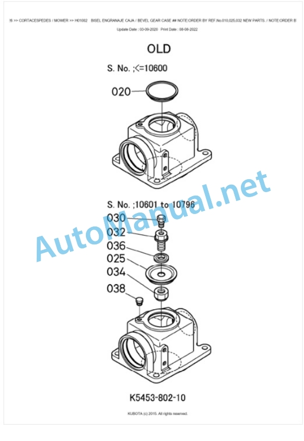 Kubota RCK54-G26 Parts Manual PDF BKIDK0692 2 Kubota RCK54-G26 Parts Manual PDF BKIDK0692-2
