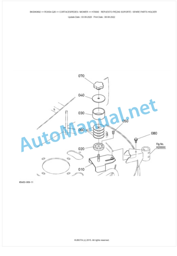 Kubota RCK54-G26 Parts Manual PDF BKIDK0692 5 Kubota RCK54-G26 Parts Manual PDF BKIDK0692-5