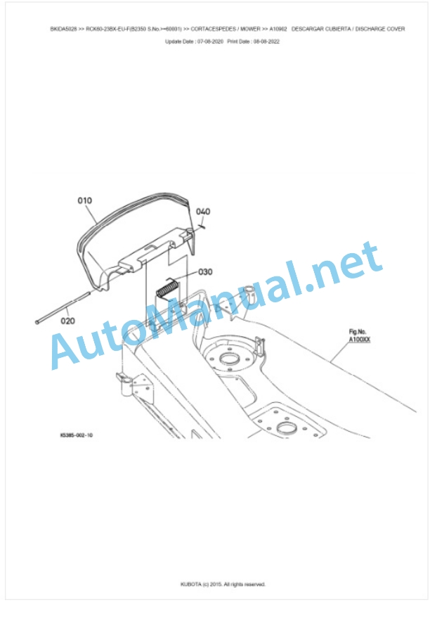 Kubota RCK60-23BX-EU-F Parts Manual PDF BKIDA5028 5 Kubota RCK60-23BX-EU-F Parts Manual PDF BKIDA5028-5