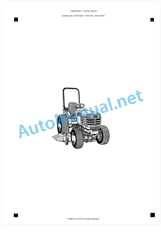 Kubota RCK60-24B-EC Parts Manual PDF BKIDA0358 1 Kubota RCK60-24B-EC Parts Manual PDF BKIDA0358