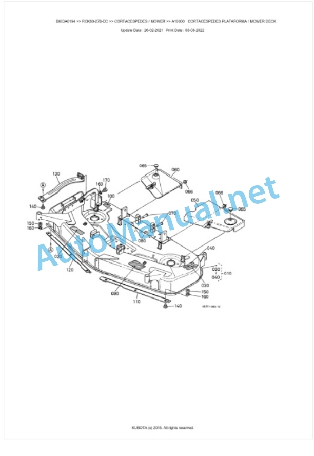Kubota RCK60-27B-EC Parts Manual PDF BKIDA0194 3 Kubota RCK60-27B-EC Parts Manual PDF BKIDA0194-3