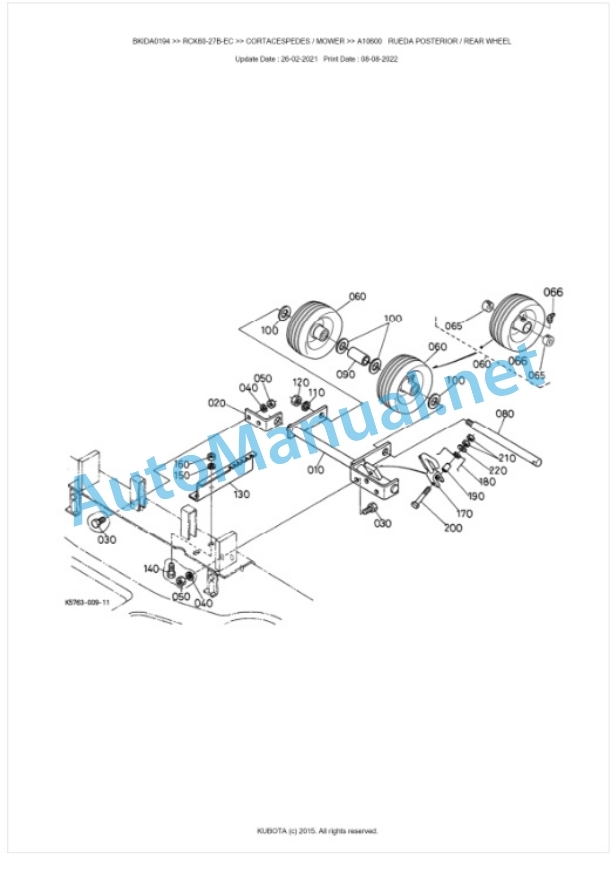 Kubota RCK60-27B-EC Parts Manual PDF BKIDA0194 4 Kubota RCK60-27B-EC Parts Manual PDF BKIDA0194-4