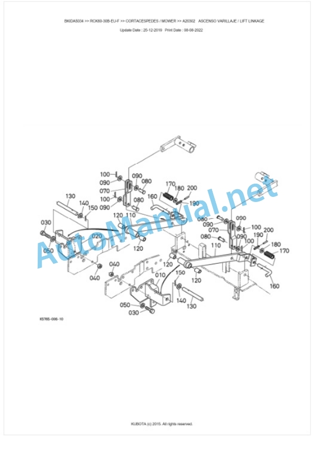 Kubota RCK60-30B-EU-F Parts Manual PDF BKIDA5034 5 Kubota RCK60-30B-EU-F Parts Manual PDF BKIDA5034-5