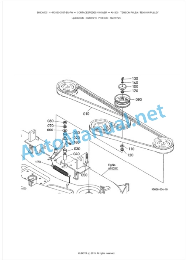 Kubota RCK60-35ST-EU-FW Parts Manual PDF BKIDA5031 3 Kubota RCK60-35ST-EU-FW Parts Manual PDF BKIDA5031-3
