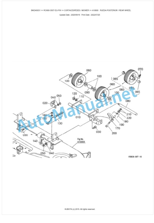 Kubota RCK60-35ST-EU-FW Parts Manual PDF BKIDA5031 4 Kubota RCK60-35ST-EU-FW Parts Manual PDF BKIDA5031-4