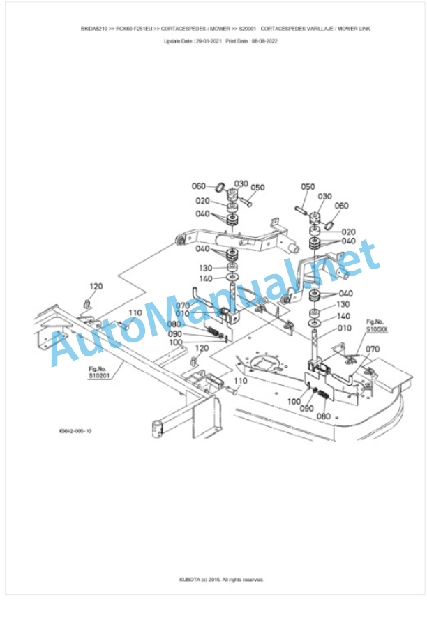 Kubota RCK60-F251EU Parts Manual PDF BKIDA5219 5 Kubota RCK60-F251EU Parts Manual PDF BKIDA5219-5