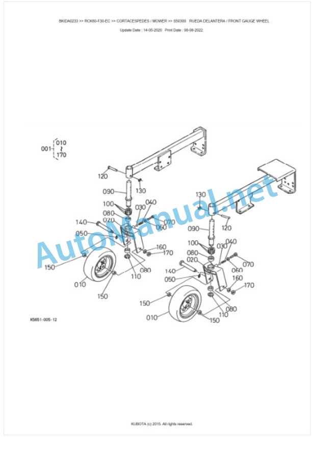 Kubota RCK60-F30-EC Parts Manual PDF BKIDA0233 4 Kubota RCK60-F30-EC Parts Manual PDF BKIDA0233-4