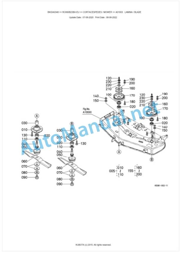 Kubota RCK60B23BX-EU Parts Manual PDF BKIDA0348 3 Kubota RCK60B23BX-EU Parts Manual PDF BKIDA0348-3