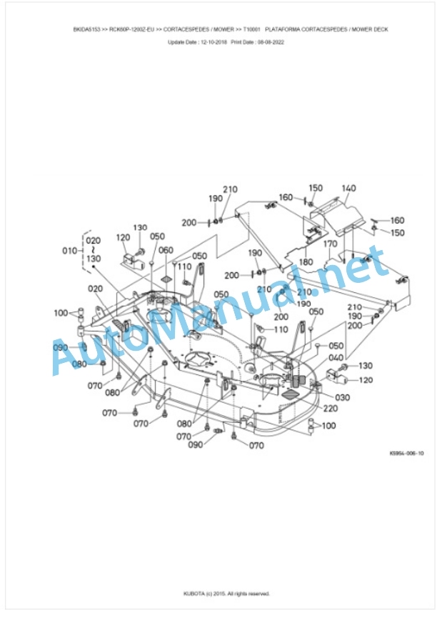 Kubota RCK60P-1200Z-EU Parts Manual PDF BKIDA5153 4 Kubota RCK60P-1200Z-EU Parts Manual PDF BKIDA5153-4