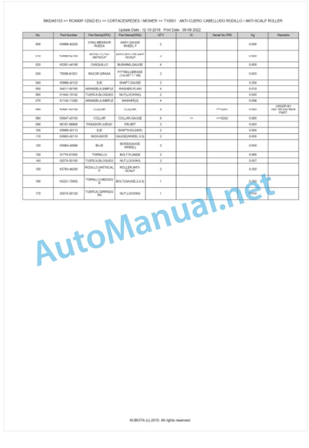 Kubota RCK60P-1200Z-EU Parts Manual PDF BKIDA5153 5 Kubota RCK60P-1200Z-EU Parts Manual PDF BKIDA5153-5